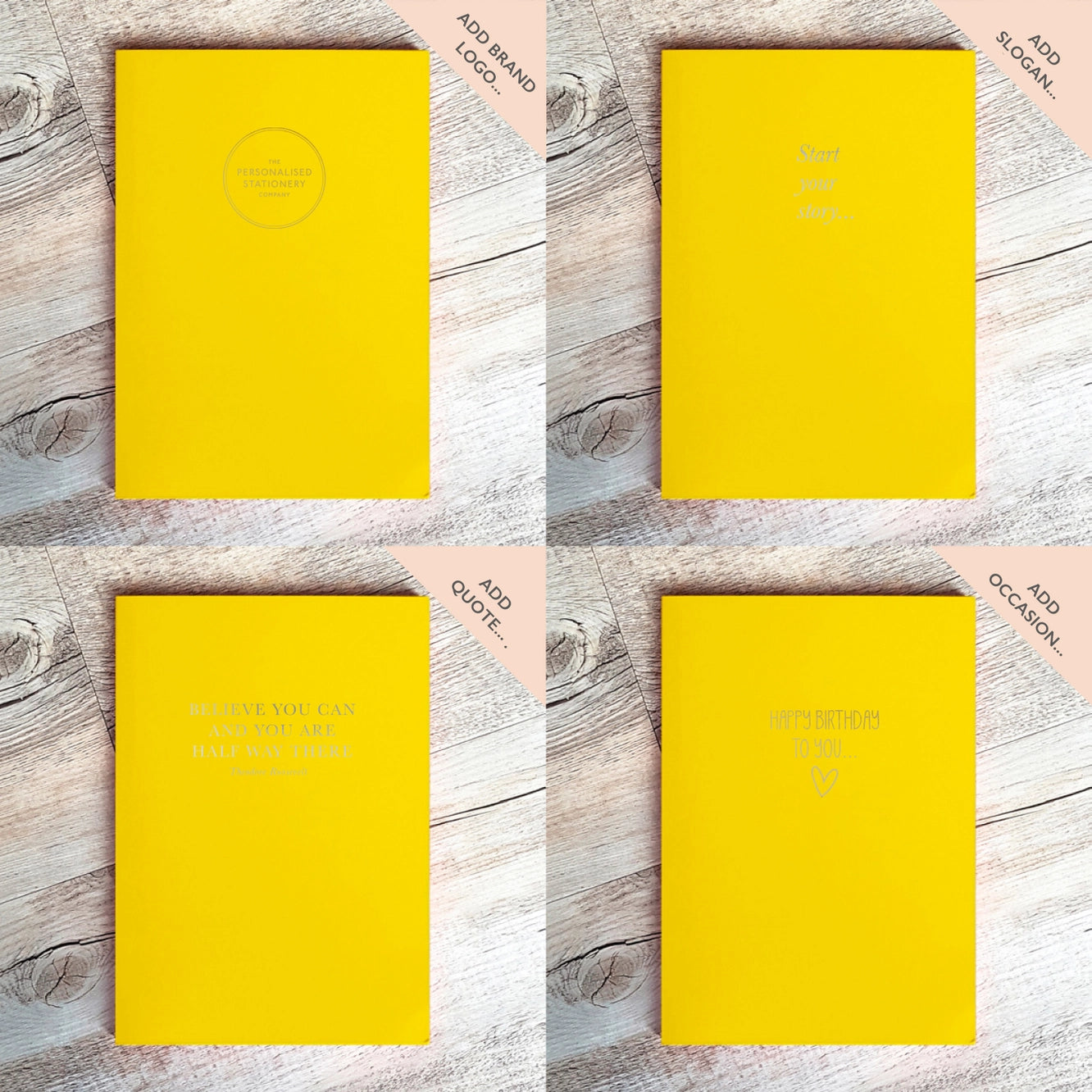 Corporate Event A5 Personalised Premium Lined Notebook - Add your brand logo | Perfect for Event days | Trade shows | Conferences