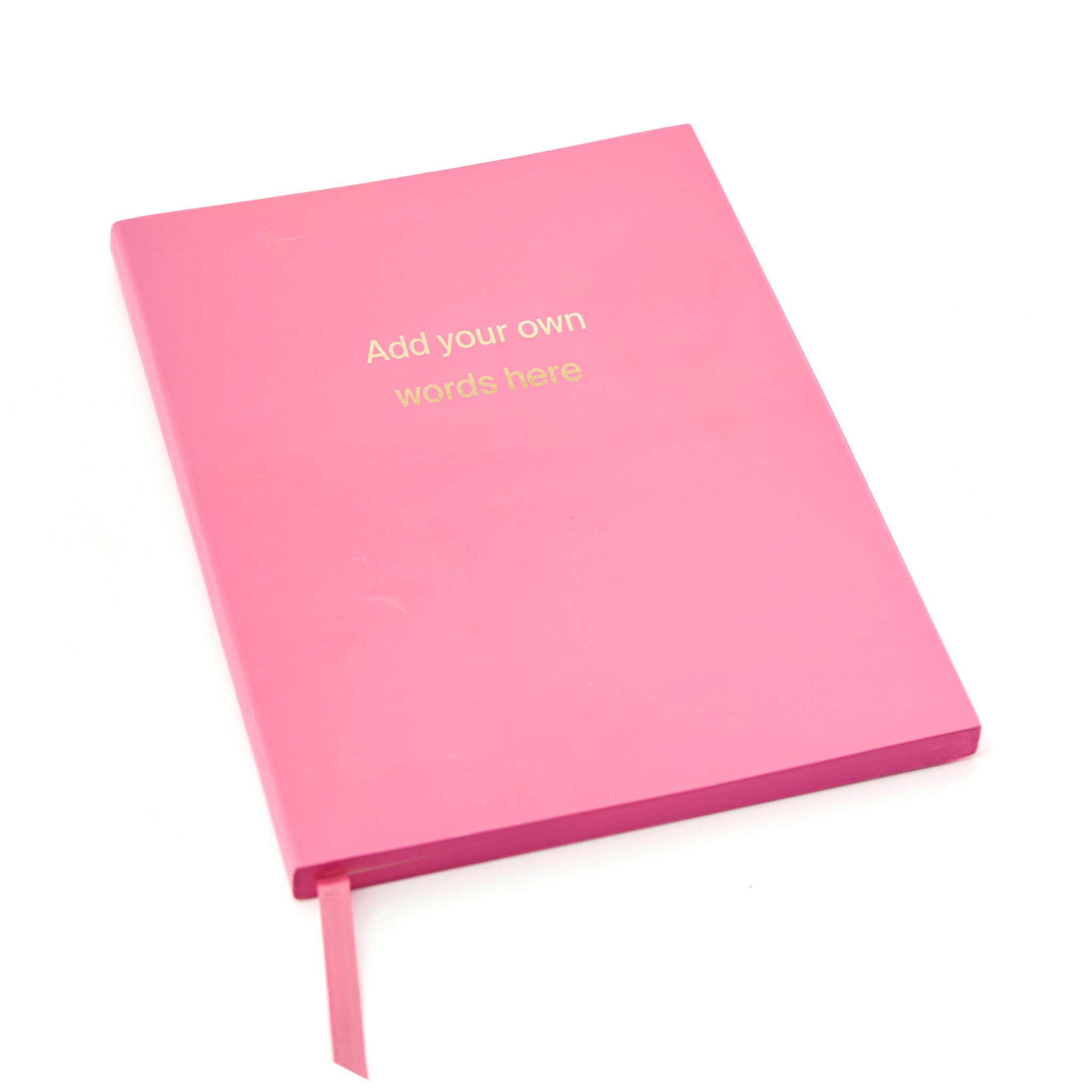 Add your own words | Personalised A5 Premium Notebook available in 11 colours | Gold Foiling | Custom A5 Soft back Notebook | Bespoke Stationery