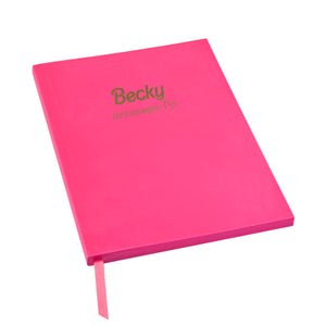 Personalised A5 Notebook "Let's go party!" | Barbie | Gift for her