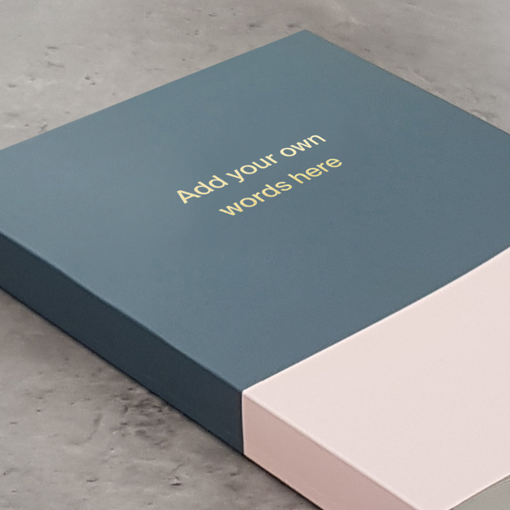 Add your own words | A5 Personalised Undated Weekly Diary | Undated Start Anytime | Gold Foiling | Bespoke Stationery