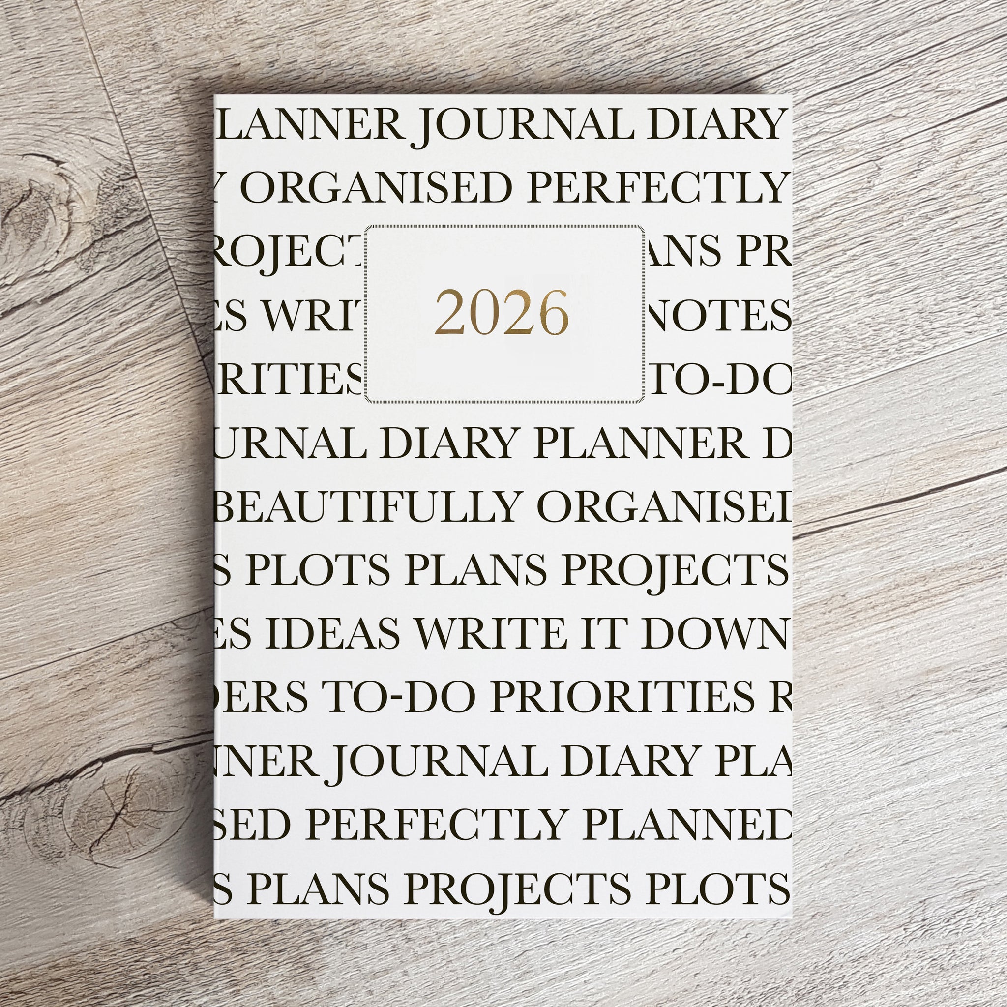 Weekly Diary Planner "This is my Year" | Undated Start Anytime | Week to view | Typo | Gift for Her