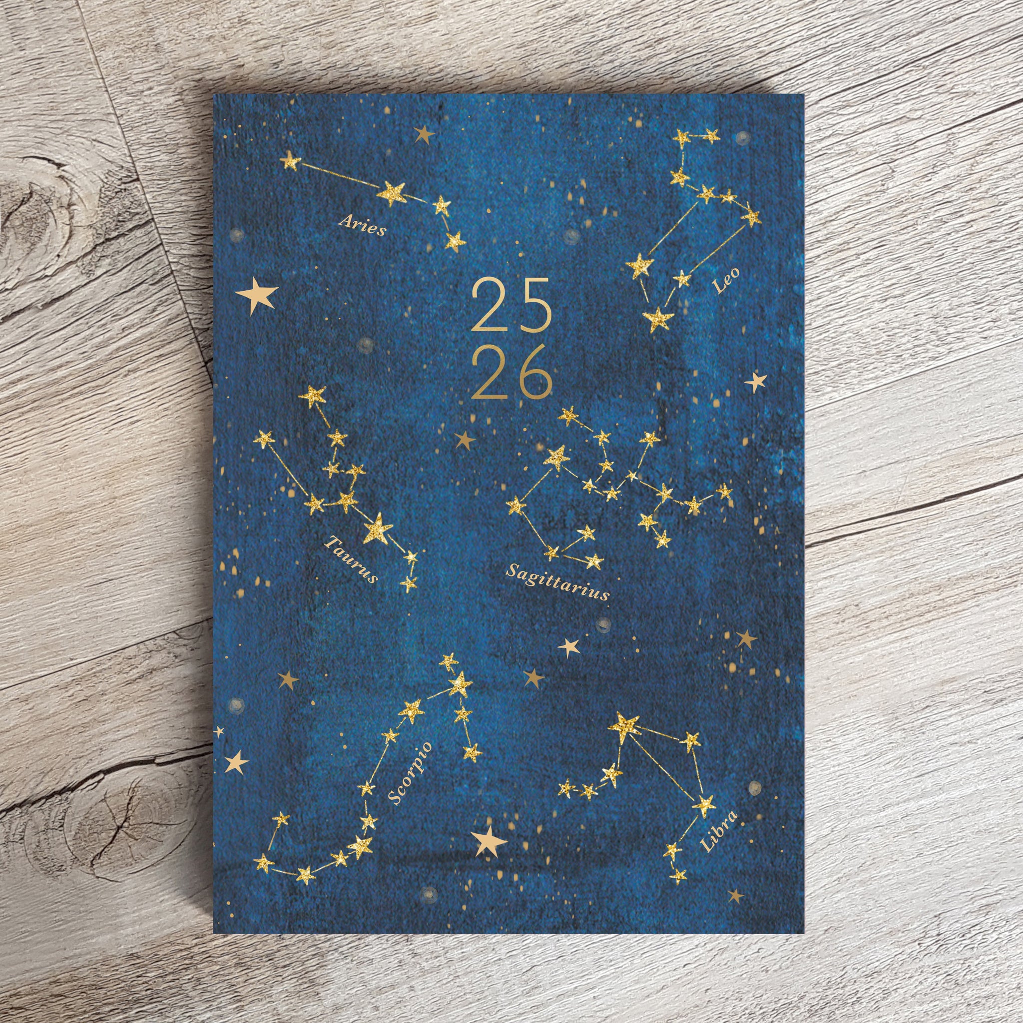 Weekly Diary Planner "2025" | Undated Start Anytime | Week to view | Zodiac Star sign | Gift for Her