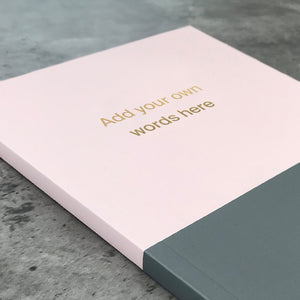 Add your own words | A5 Personalised Undated Weekly Diary | Undated Start Anytime | Gold Foiling | Bespoke Stationery