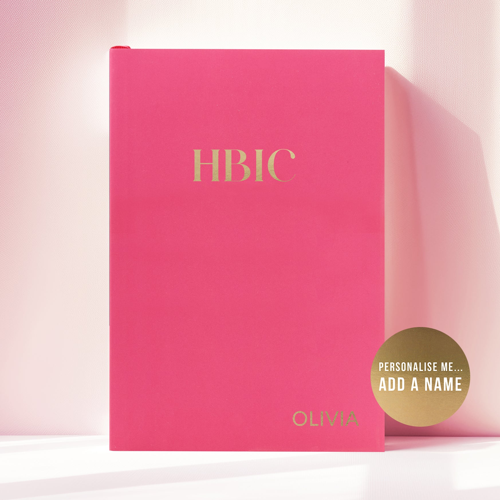 Personalised HBIC Premium Notebook | Available in 6 colours | A5, 160 Lined Pages | Perfect Gift