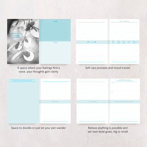 Personalised Mindful Journal "Pause & Reflect" | Positivity Planner | Undated Start Anytime | Mindfulness | Personalisation Gift for Her