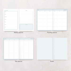 Personalised Weekly Diary Planner "24/25" | "2025" | "365" | "Busy Busy Busy" | Journal | Undated Start Anytime | Academic & Annual | Week to view | Monthly Calendars | Gift for Her