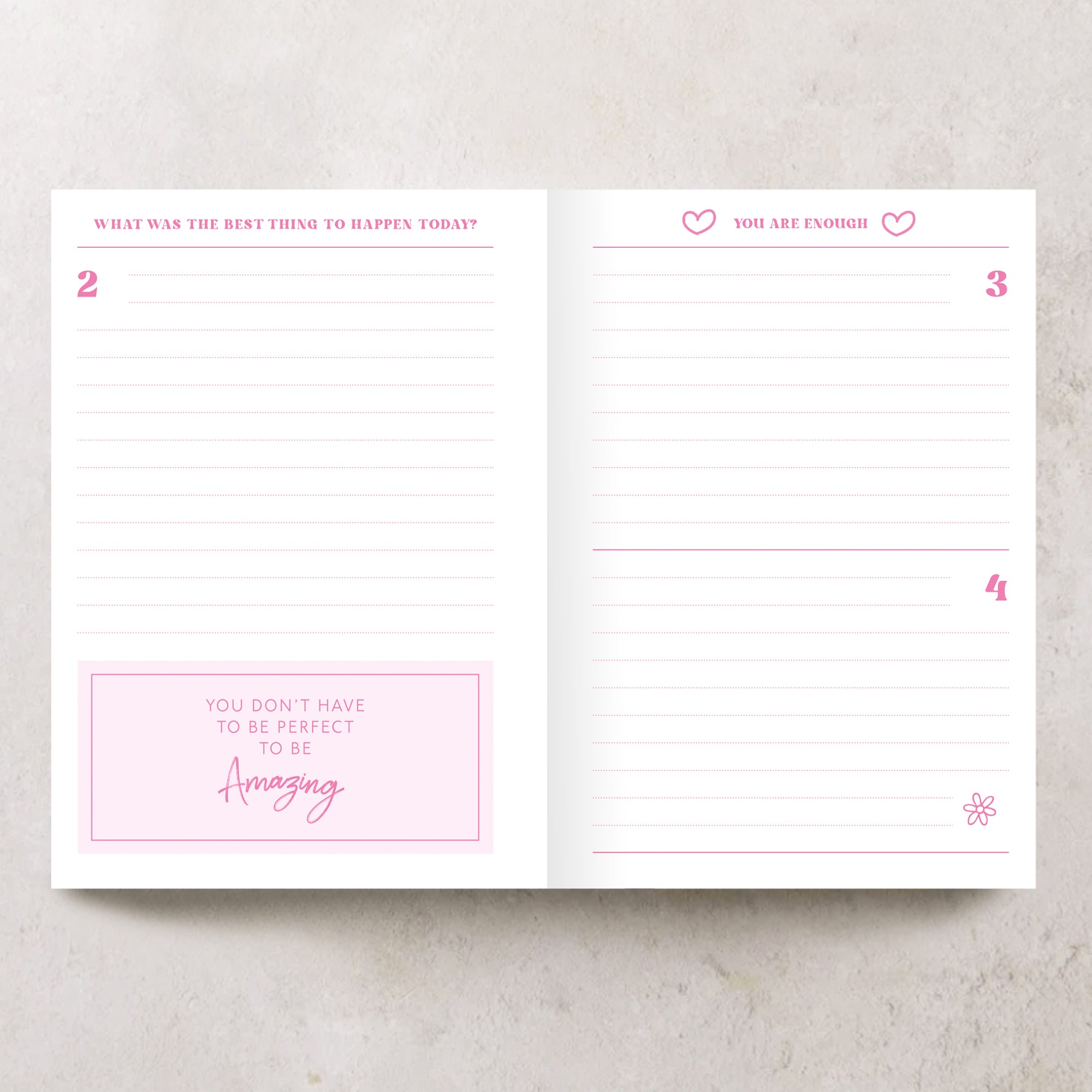 Personalised Happiness Journal | Add any words... Undated Start Anytime | Mindful & Wellbeing | Rainbow Design | Personalisation Gift for Her