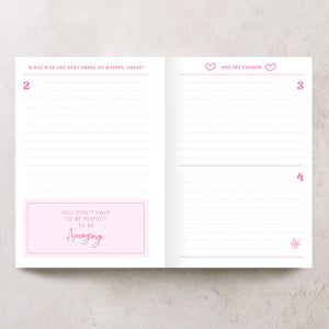 Personalised Happiness Journal | Add any words... Undated Start Anytime | Mindful & Wellbeing | Rainbow Design | Personalisation Gift for Her