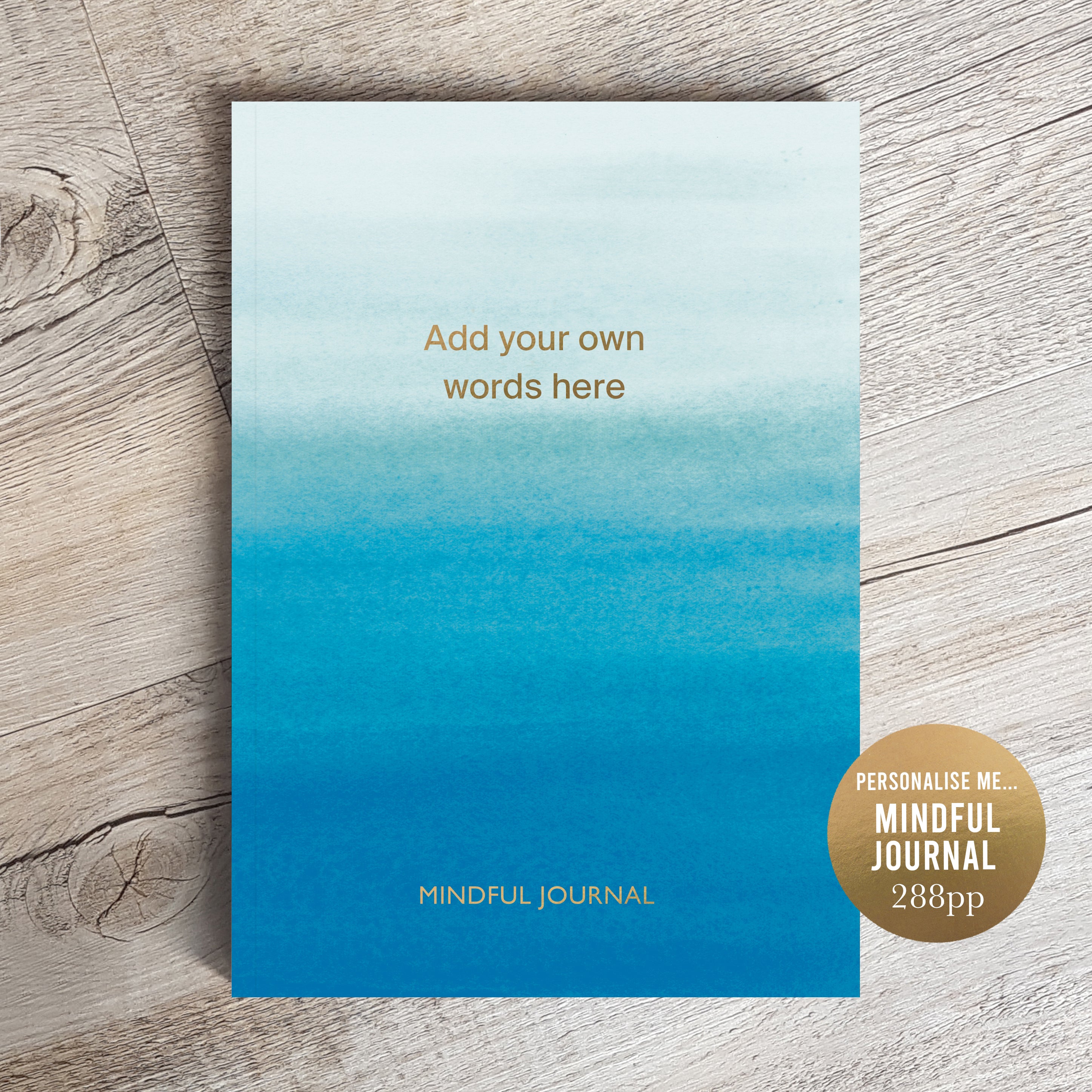 Personalised Mindful Journal | Mindfulness & Wellbeing | Undated Start Anytime  Gift for her