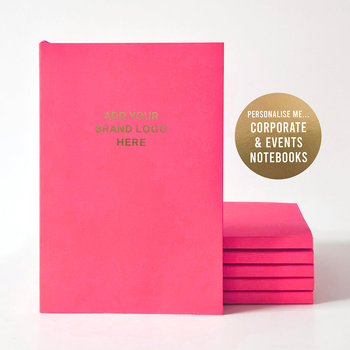 Corporate Event A5 Personalised Premium Lined Notebook - Add your brand logo | Perfect for Event days | Trade shows | Conferences