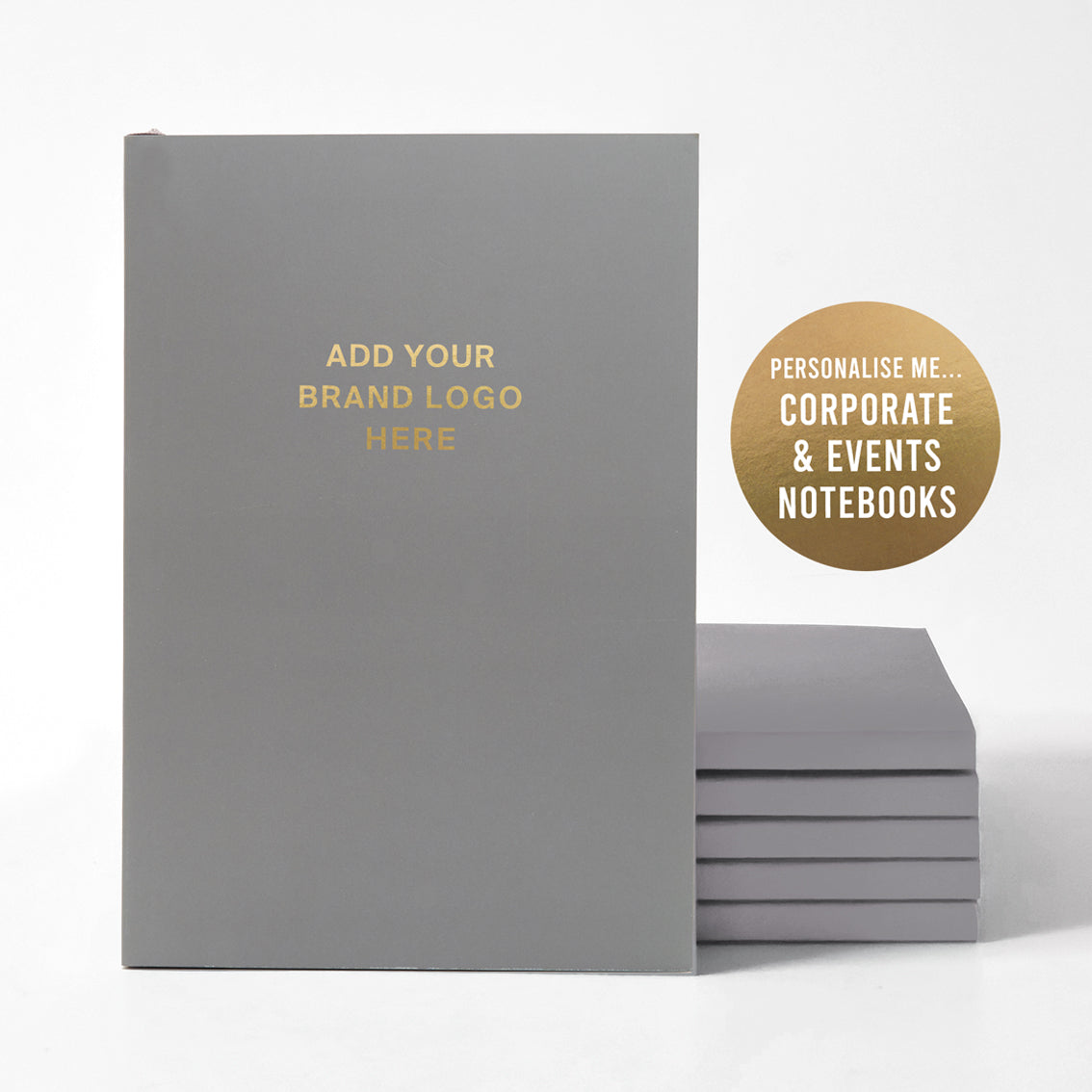 Corporate Event A5 Personalised Premium Lined Notebook - Add your brand logo | Perfect for Event days | Trade shows | Conferences