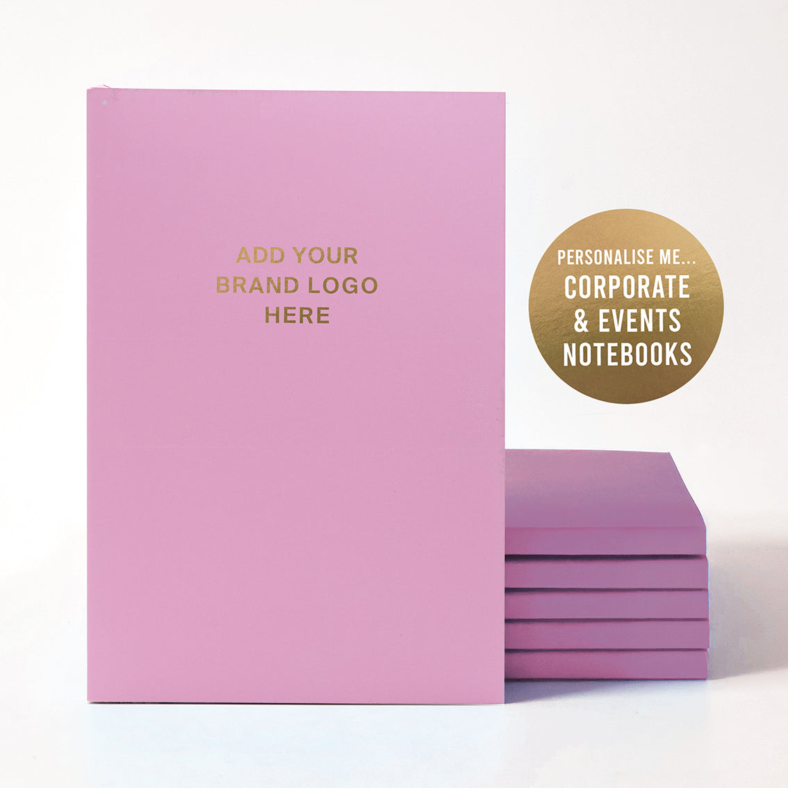 Corporate Event A5 Personalised Premium Lined Notebook - Add your brand logo | Perfect for Event days | Trade shows | Conferences
