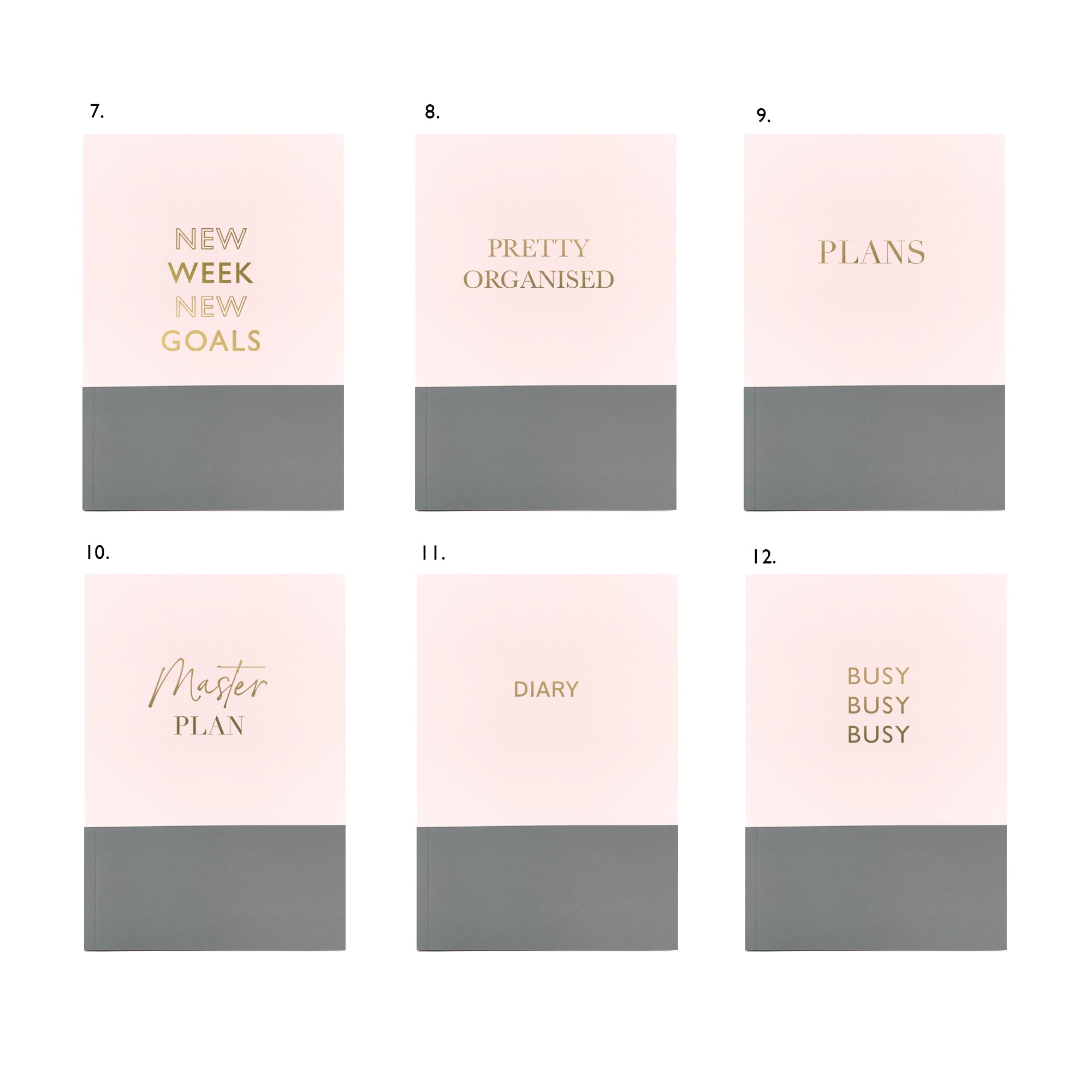 Personalised Weekly Diary Planner | "365" | "New Week New Goals" | "2025" | "25/26" | "Busy Busy Busy" Undated Start Anytime | Week to view | Personalised Gift for Her