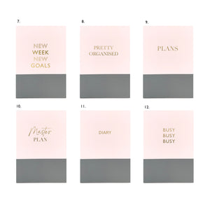 Personalised Weekly Diary Planner | "365" | "New Week New Goals" | "2025" | "25/26" | "Busy Busy Busy" Undated Start Anytime | Week to view | Personalised Gift for Her