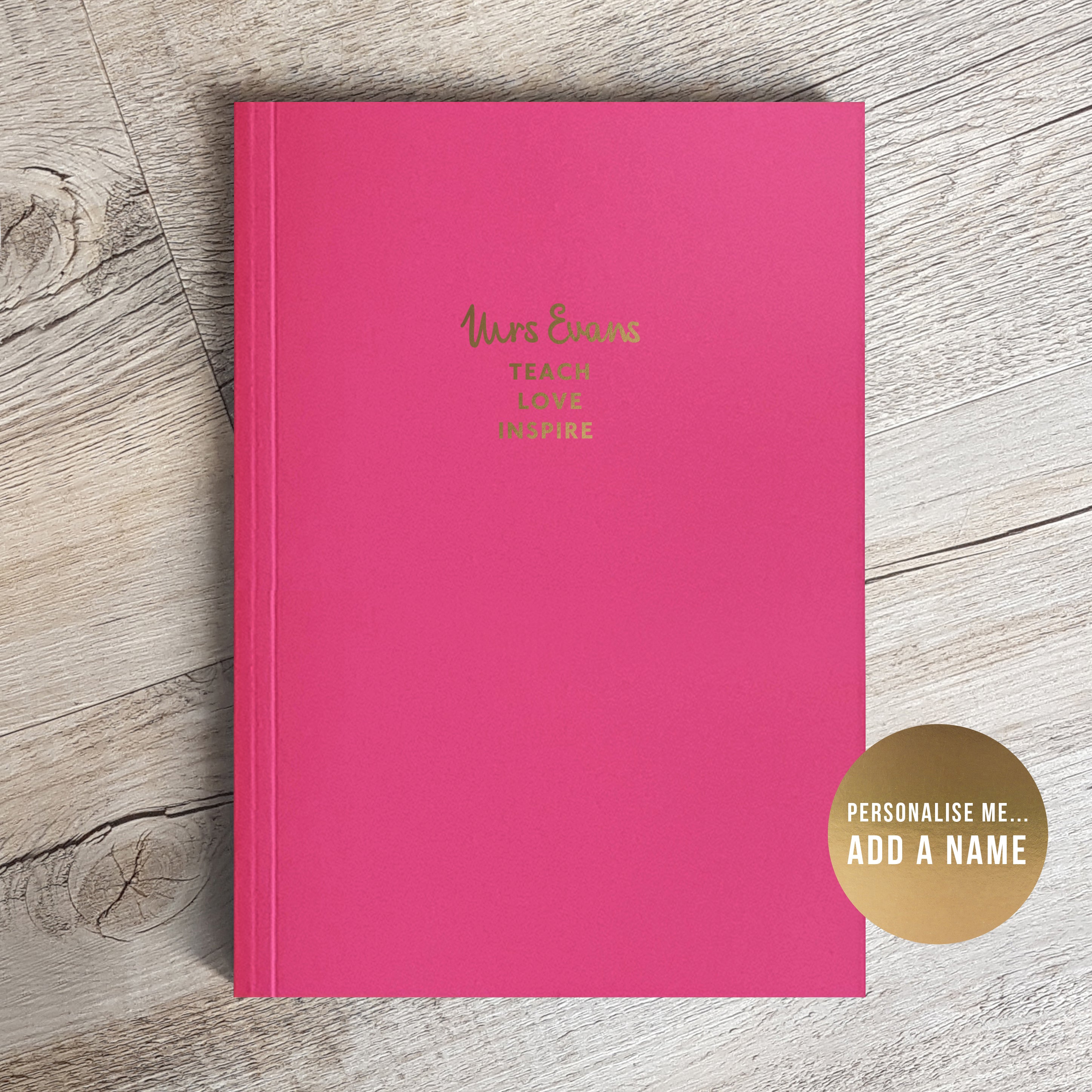 Personalised Daily Diary Planner | Undated Start Anytime | Thank You Teacher Gift | End of Term Gift, Teaching Assistant Gift