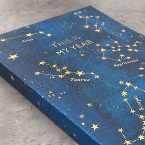 Weekly Diary Planner "2025" | Undated Start Anytime | Week to view | Zodiac Star sign | Gift for Her