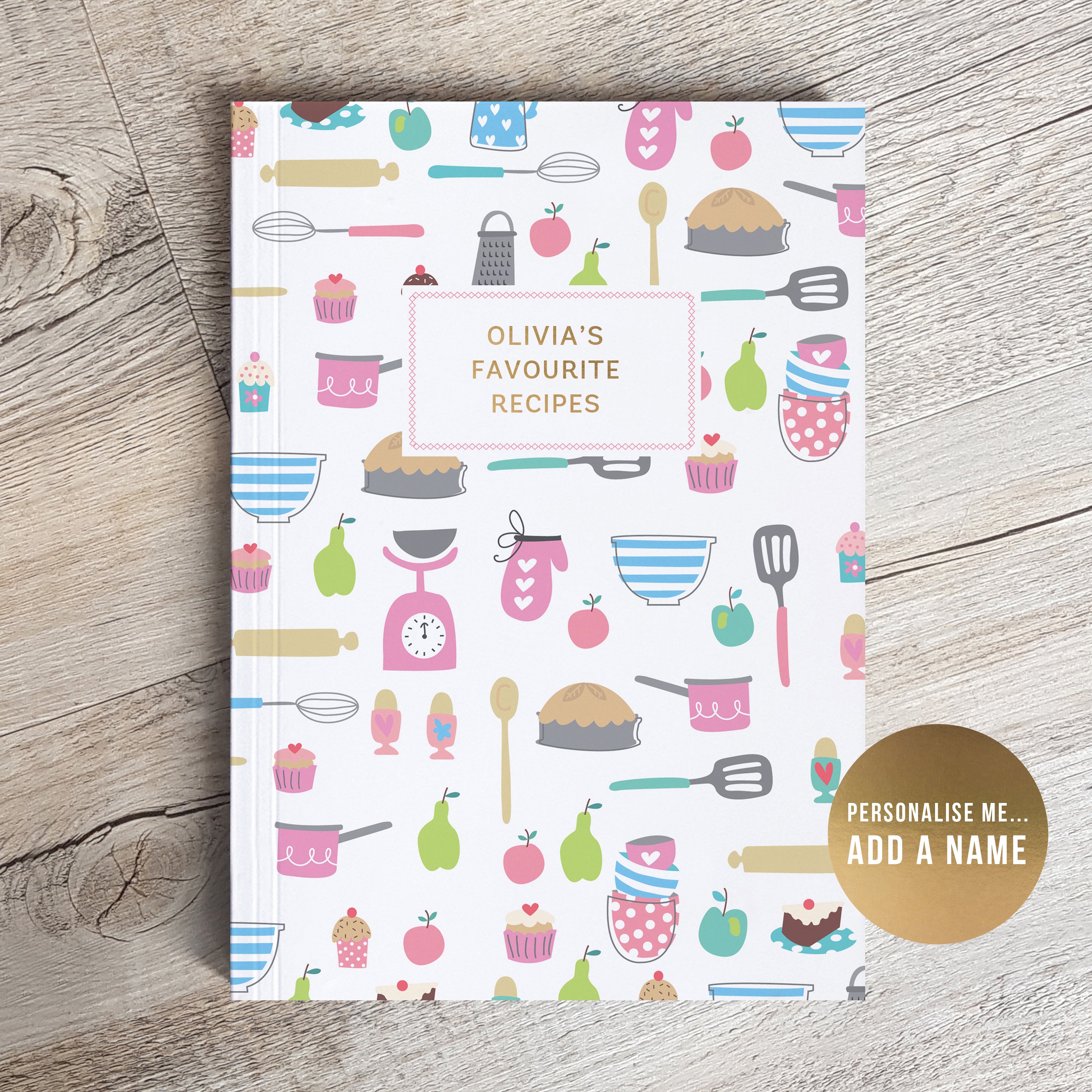 Personalised Recipe Journal | Cookbook | Planner and Family cookbook in the making | Keepsake Gift for Her